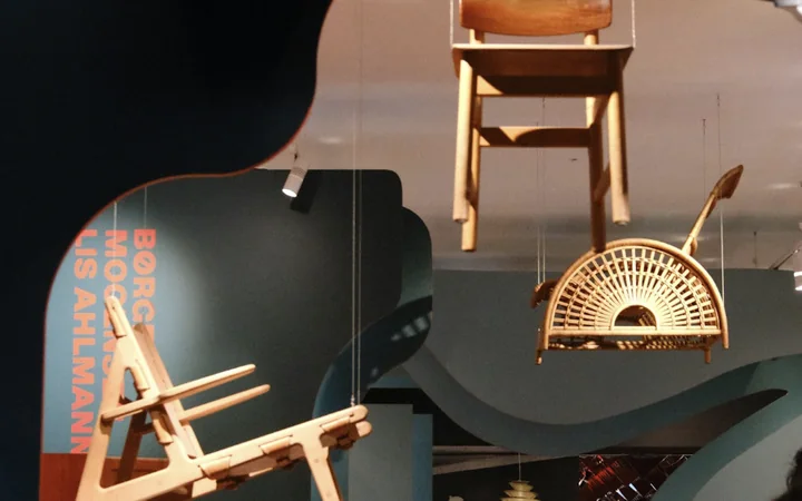Designmuseum Danmark: Danish chairs suspended in the exhibition halls