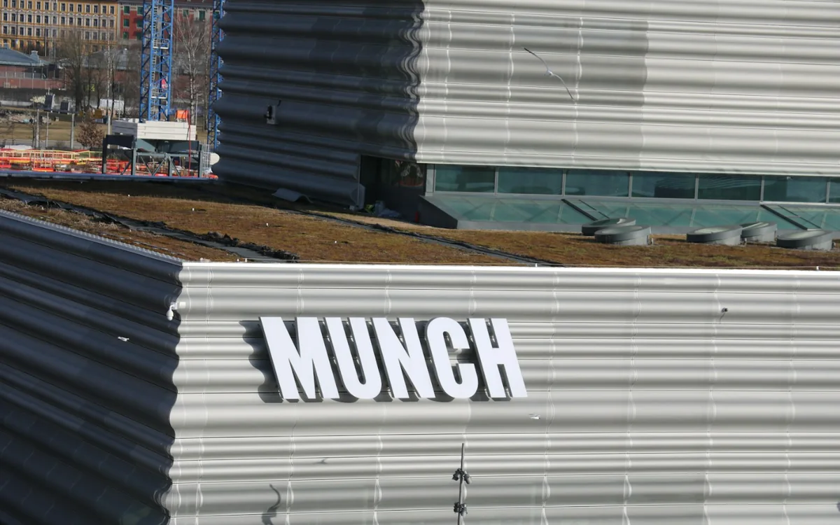 MUNCH: The ribbed metal façade of MUNCH in Bjørvika